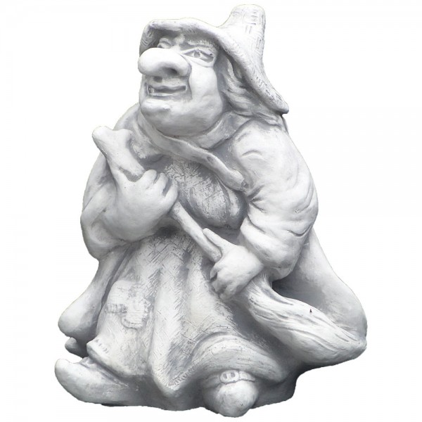 Скульптура Ведьма с метлой