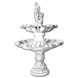 Фонтан скульптурный Девушка у родника, 2 чаши