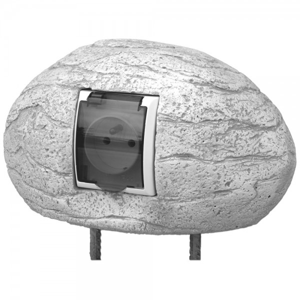 Декоративный элемент Камень с электрическими  розетками