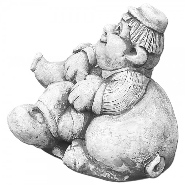 Скульптура декоративная Фермер с поросенком