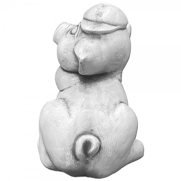 Скульптура декоративная Поросенок в кепке