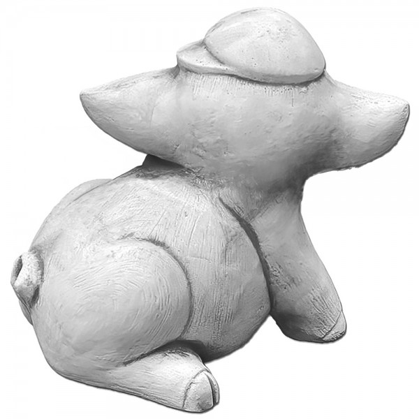 Скульптура декоративная Поросенок в кепке