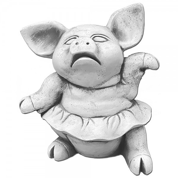 Скульптура декоративная Поросенок в юбочке,