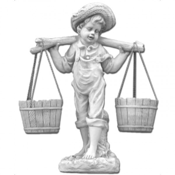 Скульптура современная Мальчик с коромыслом