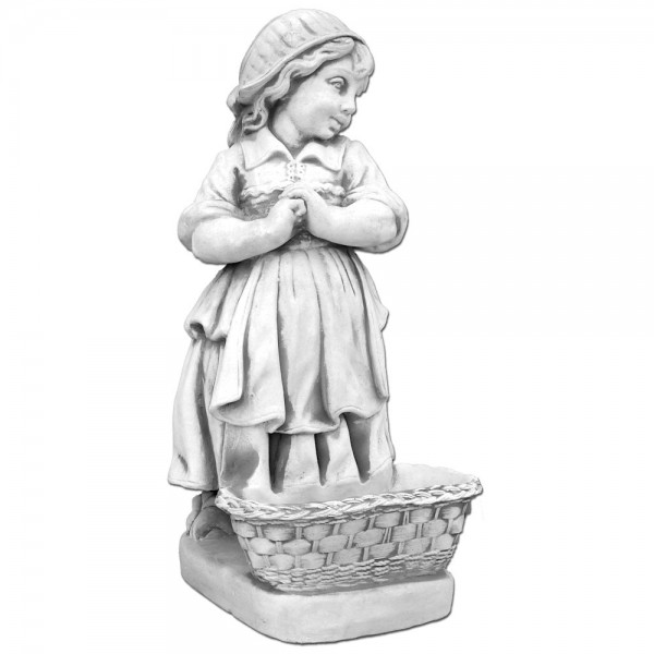 Скульптура Девочка с цветочным горшком