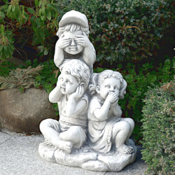 Скульптура Ничего не вижу, ничего не слышу, ничего не скажу