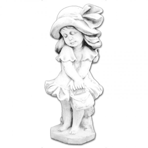 Скульптура классическая Девочка в шляпе и с сумочкой