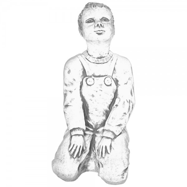 Скульптура современная Мальчик сидящий на коленях