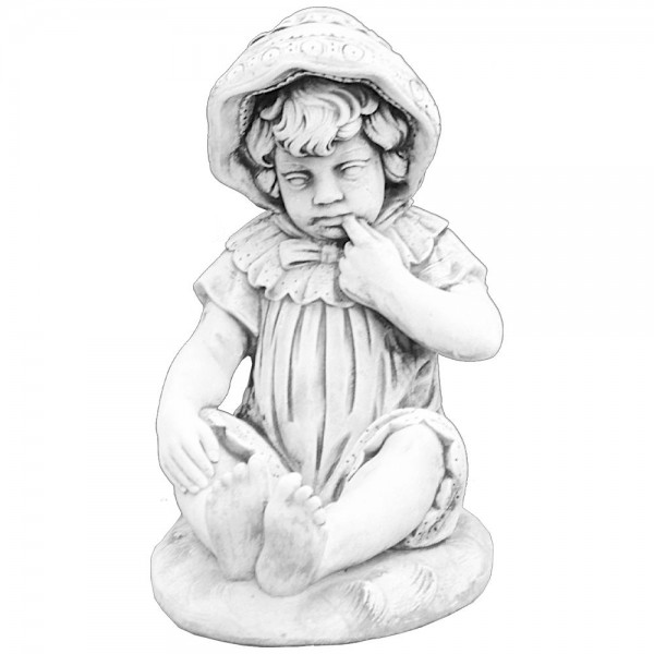 Скульптура классическая Девочка в шляпе сидит