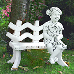 Скульптура современная Девочка с букетом