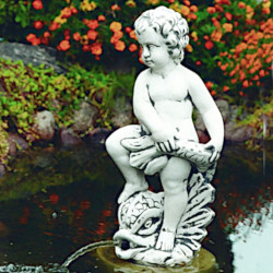 Скульптура Мальчик с рыбой