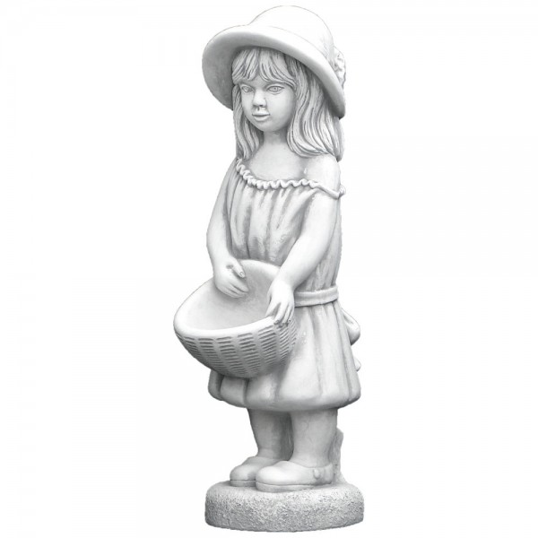 Скульптура современная Девочка с лукошком