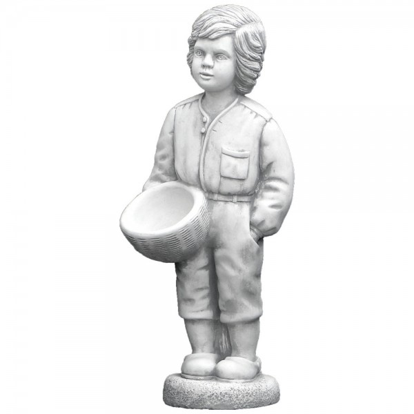 Скульптура современная Мальчик с лукошком