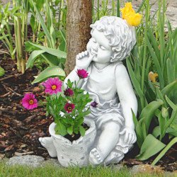 Скульптура современная Девочка с цветком