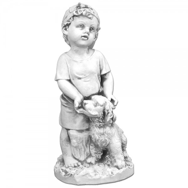 Скульптура Мальчик с собакой