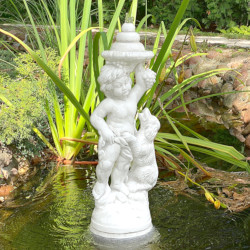 Скульптура Мальчик с собакой