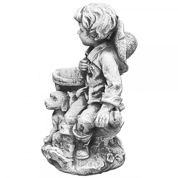 Скульптура Мальчик с собакой