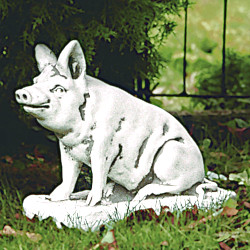 Скульптура Свинья сидит