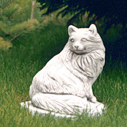 Скульптура Кот сидит смотрит направо