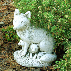 Скульптура Лиса с лисятами