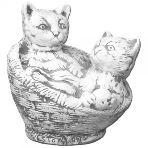 Скульптура Котята в корзинке