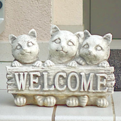 Скульптура Котята «WELCOME»