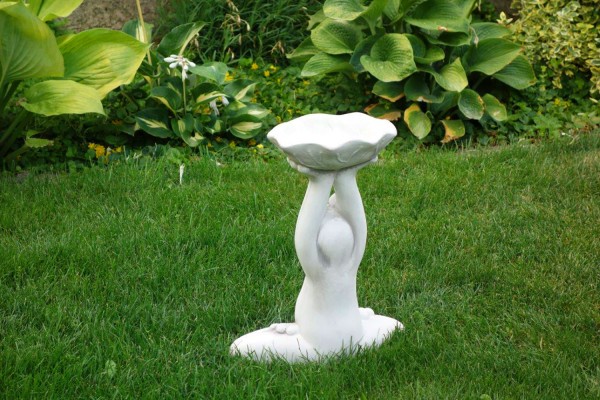 Скульптура Лягушка с чашей декоративная