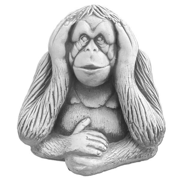 Скульптура Орангутанг «Ничего не слышу»