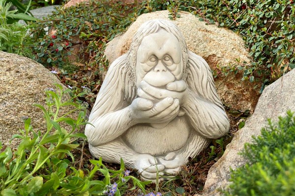 Скульптура  Орангутанг «Ничего не скажу»