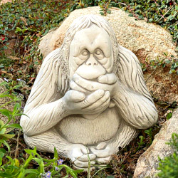 Скульптура  Орангутанг «Ничего не скажу»