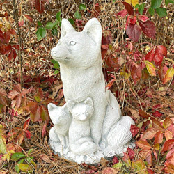 Скульптура Лиса с лисятами