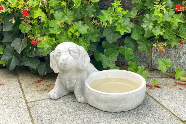 Скульптура Щенок с миской