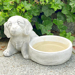 Скульптура Щенок с миской