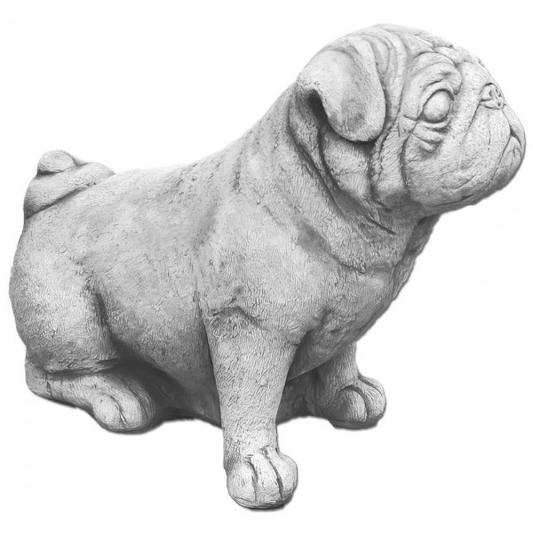 Скульптура Мопс сидит